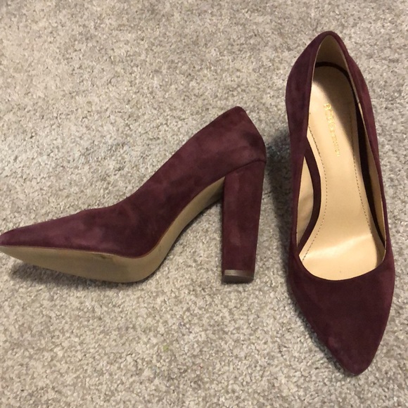 Plum suede heels - Picture 2 of 6